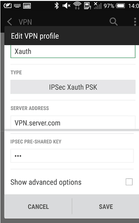 IPsec XAuth from Android to Vigor Router | DrayTek