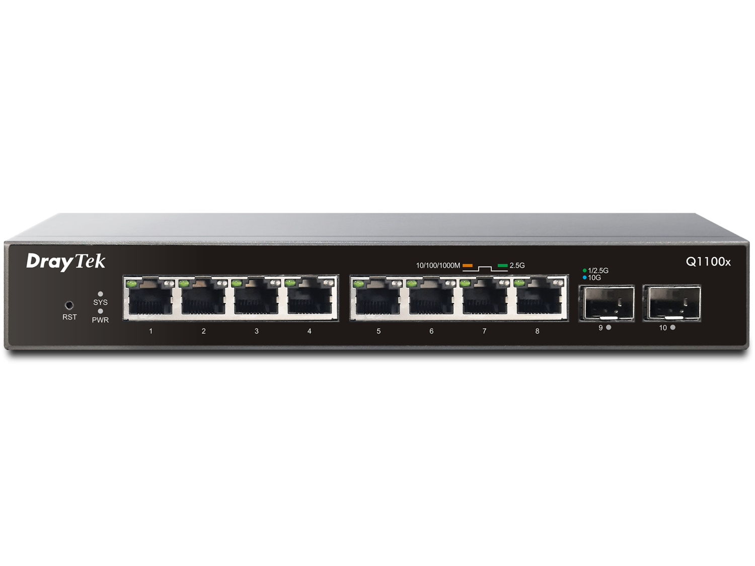 The front view of VigorSwitch Q1100x